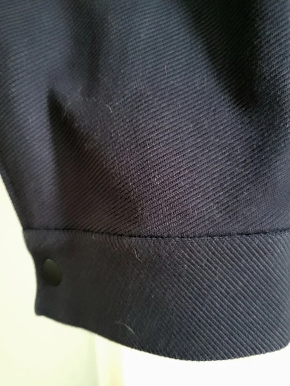 COS Mens Blue Jersey Twill Shirt Jacket size Large Utility Stretch Boxy preppy